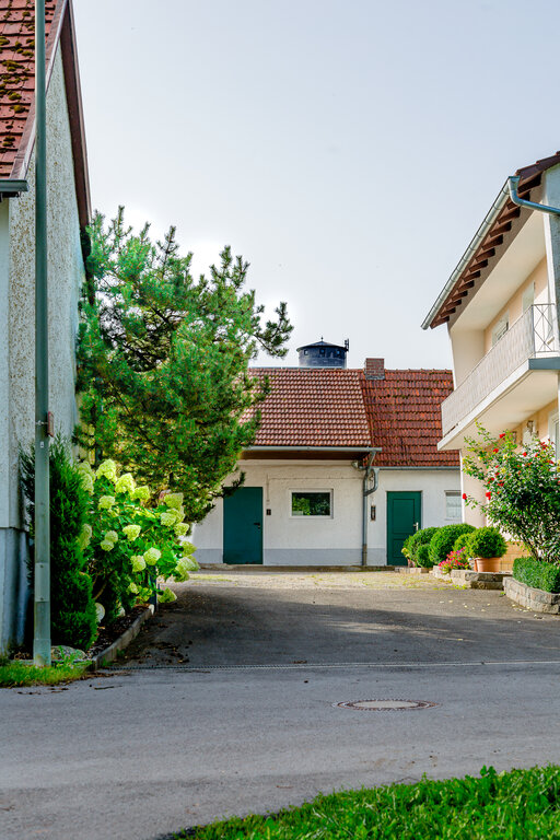 Image: _JA 40795 Blumen, Wasserturm, Haus.jpg